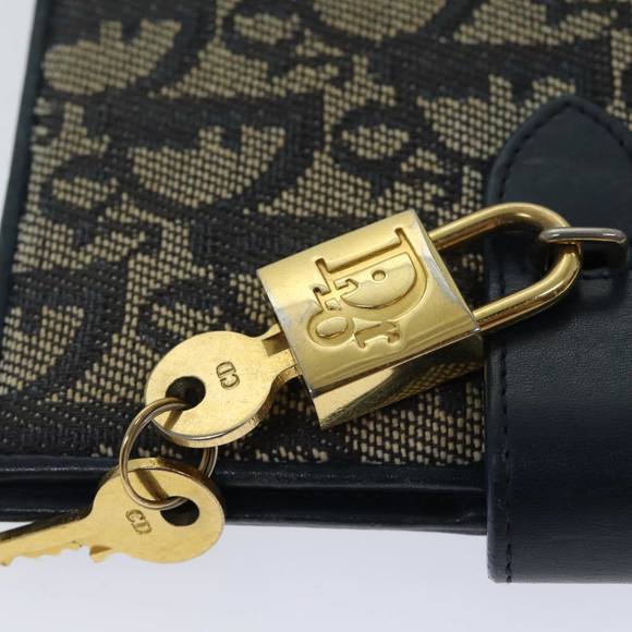 Christian Dior Trotter Canvas Day Planner Cover Navy Auth 69722 - Picture 8 of 16